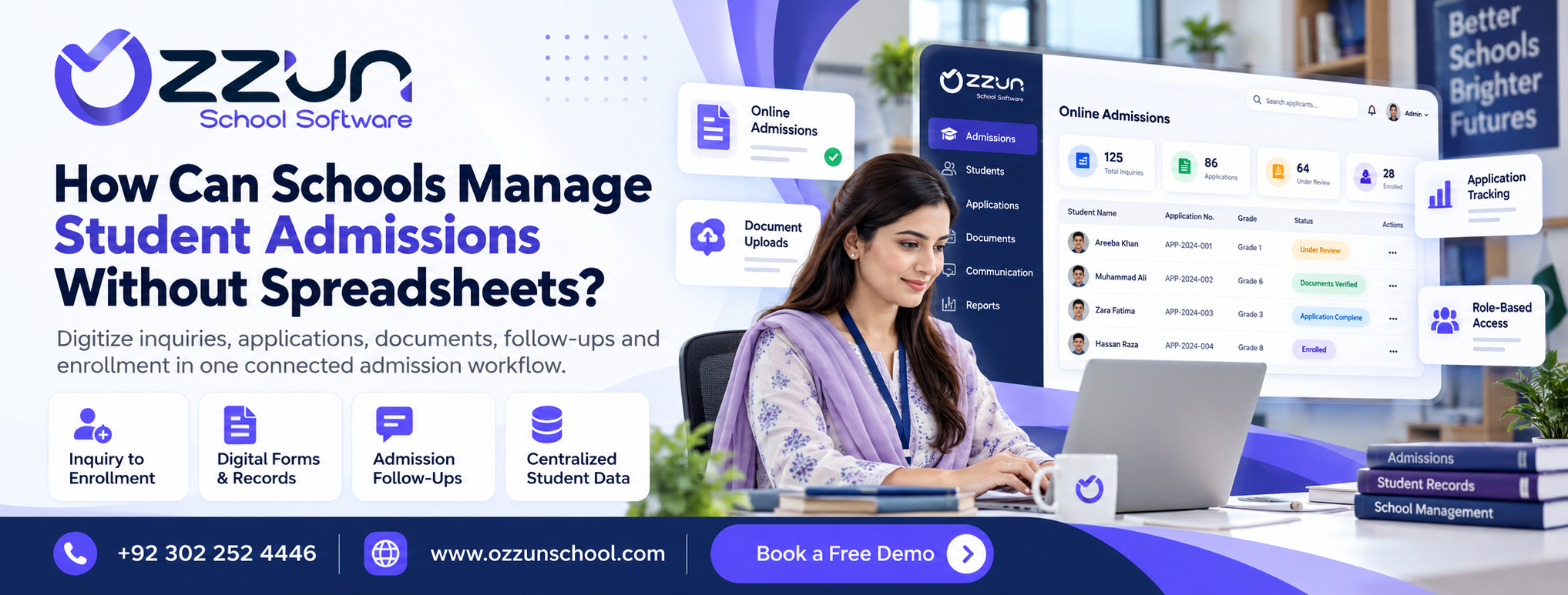 school admission management software
